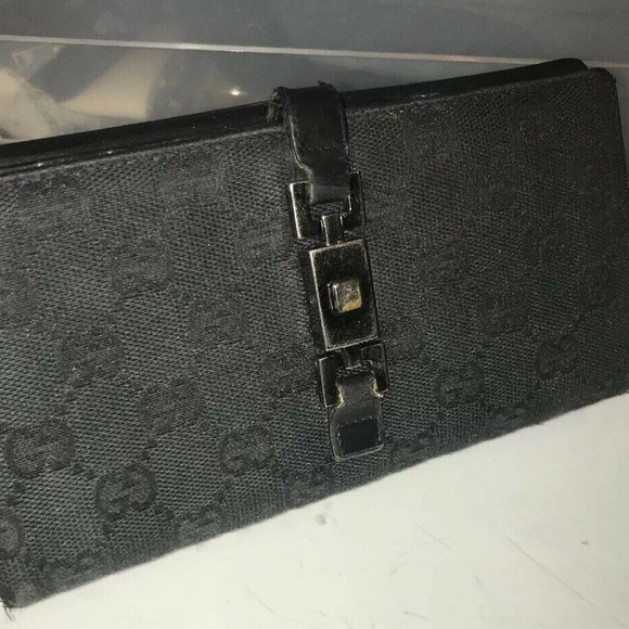 Gucci Handbags - GUCCI GG Pattern Canvas and Leather Bifold Wallet